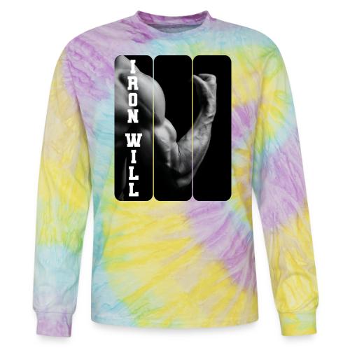 Bodybuilding: Iron Will - Tie Dye Long Sleeve T-shirt