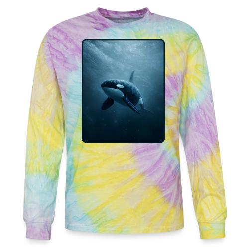 Orca Ocean Wildlife Design - Tie Dye Long Sleeve T-shirt