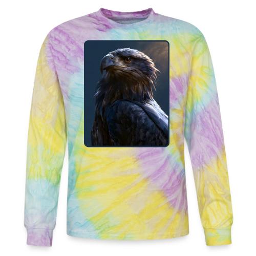 Majestic Eagle Cinematic Portrait Design - Tie Dye Long Sleeve T-shirt