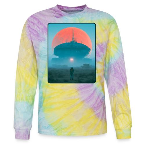 Astronaut Alien Outpost Design - Tie Dye Long Sleeve T-shirt