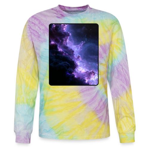 Purple Nebula Space Design - Tie Dye Long Sleeve T-shirt