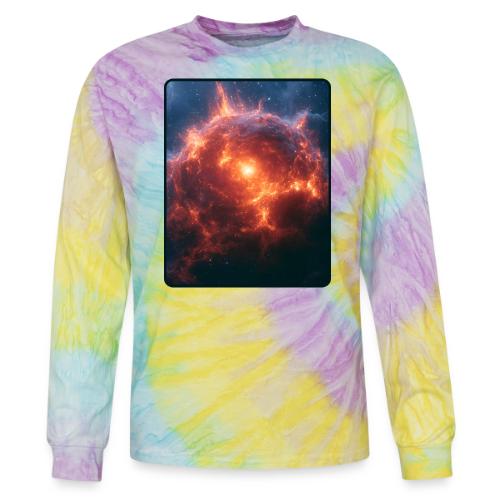 Exploding Supernova Space Art - Tie Dye Long Sleeve T-shirt