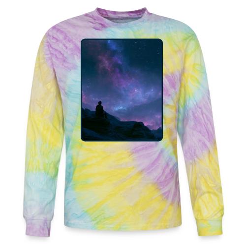 Stargazer Nebula Night Sky Art - Tie Dye Long Sleeve T-shirt