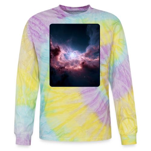 Radiant Cosmic Nebula Artwork - Tie Dye Long Sleeve T-shirt
