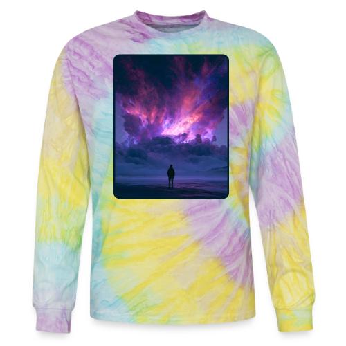 Cosmic Supernova Night Design - Tie Dye Long Sleeve T-shirt