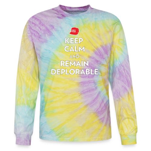 Keep Calm and Remain Deplorable - Tie Dye Long Sleeve T-shirt