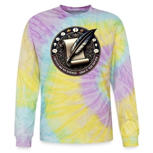 Certified Dad Pun Dispenser T Shirt - Tie Dye Long Sleeve T-shirt