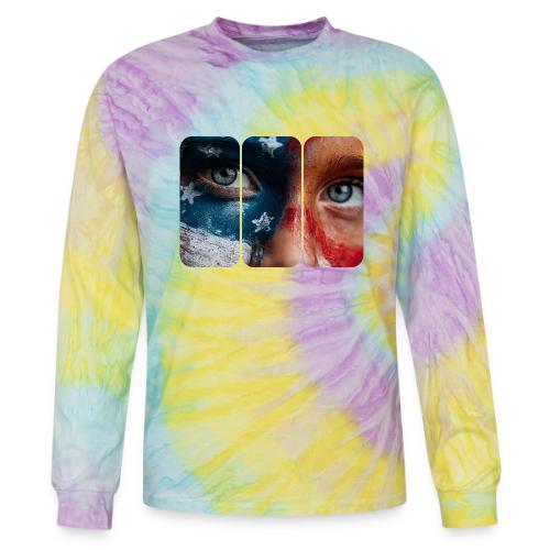 USA: Star-Spangled Glance - Tie Dye Long Sleeve T-shirt
