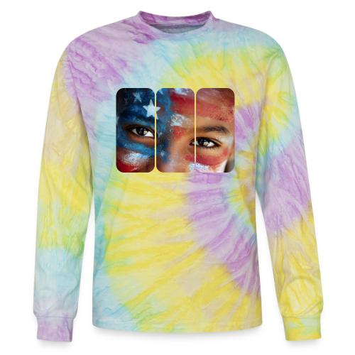 USA: Eyes of the Flag - Tie Dye Long Sleeve T-shirt