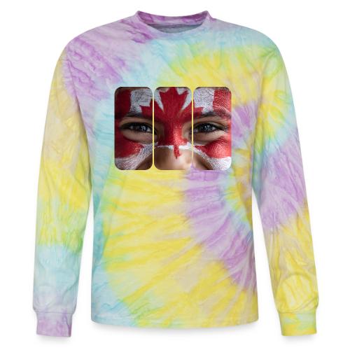 Proudly Canadian - Tie Dye Long Sleeve T-shirt