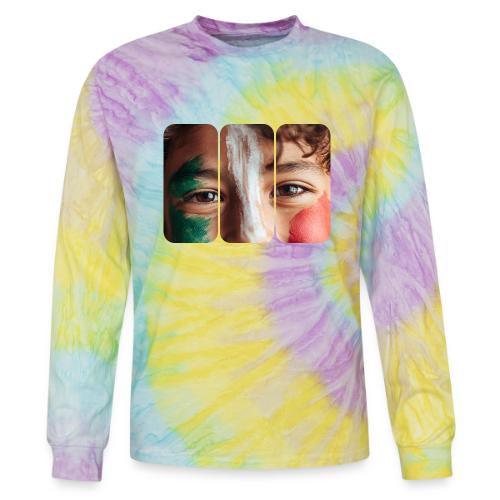 Mexico: Three Stripes of Pride - Tie Dye Long Sleeve T-shirt