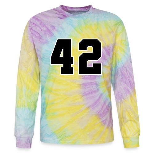 Varsity Number 42 Sports Style - Tie Dye Long Sleeve T-shirt