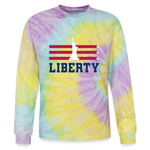 USA: Stars of Liberty - Tie Dye Long Sleeve T-shirt