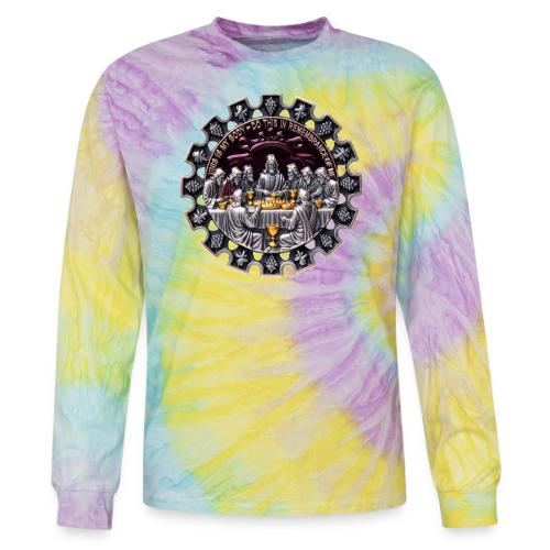Last Supper Communion T Shirt, Faith Gift - Tie Dye Long Sleeve T-shirt