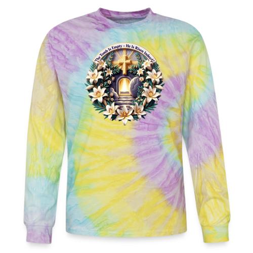 Easter The Tomb Is Empty T Shirt, Christian Gift - Tie Dye Long Sleeve T-shirt