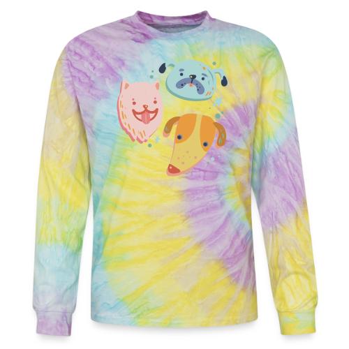 Group of dogs - Tie Dye Long Sleeve T-shirt