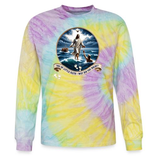 Walking On Water Faith T Shirt, Christian Miracle - Tie Dye Long Sleeve T-shirt
