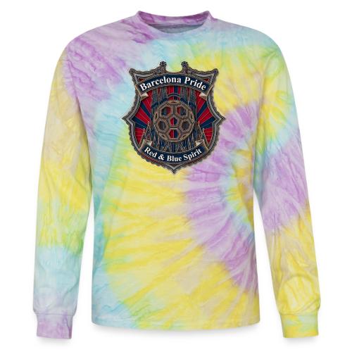 Barcelona Scarlet Pride T Shirt, Soccer City Gift - Tie Dye Long Sleeve T-shirt