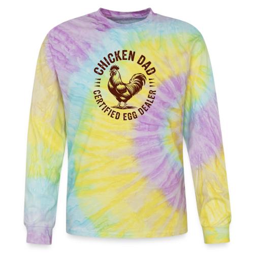Chicken Dad – Certified Egg Dealer - Tie Dye Long Sleeve T-shirt
