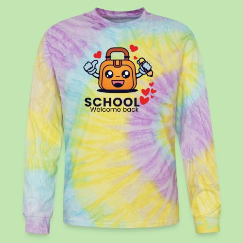 first day of school outfit- school Welcome back - Tie Dye Long Sleeve T-shirt