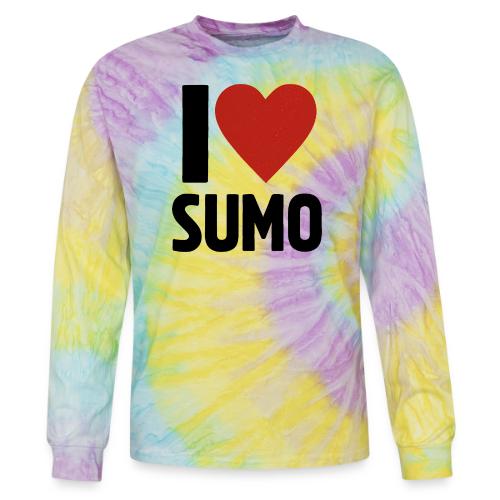 I Love Sumo – Bold Minimalist Sumo Wrestling Fan - Tie Dye Long Sleeve T-shirt