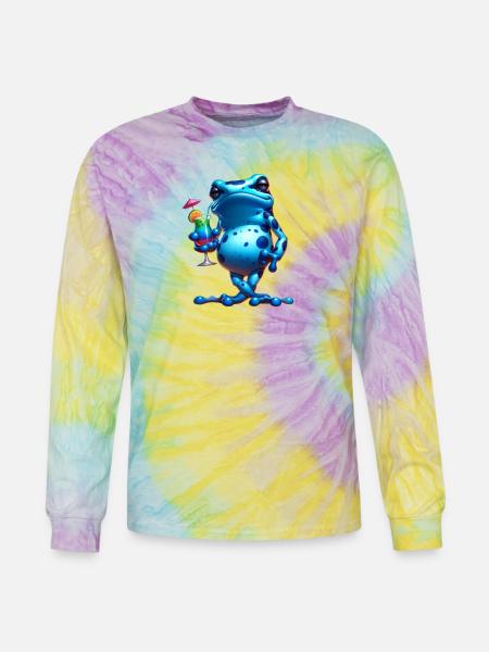Poison dart frog - Tie Dye Long Sleeve T-shirt - mystique