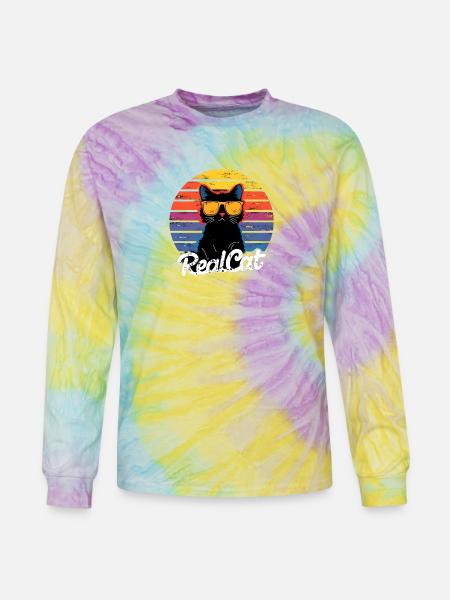 RealCat Retro Sunglasses - Tie Dye Long Sleeve T-shirt - mystique