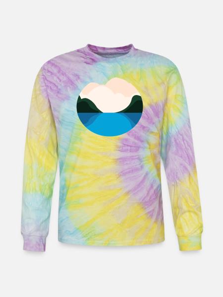 Lake Landscape - Tie Dye Long Sleeve T-shirt - mystique