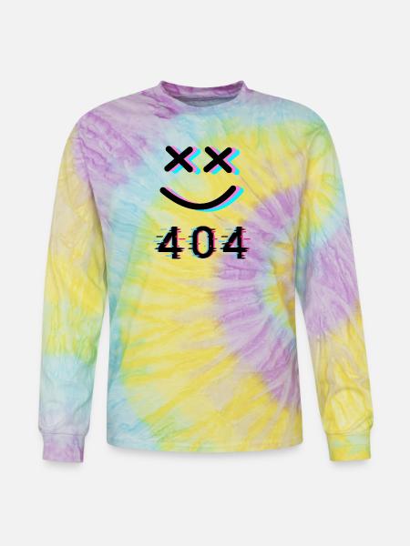 404 Fashion Error - Tie Dye Long Sleeve T-shirt - mystique