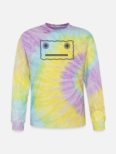 Happy Face - Tie Dye Long Sleeve T-shirt - mystique