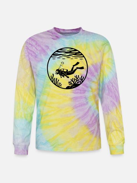 scuba - Tie Dye Long Sleeve T-shirt - mystique