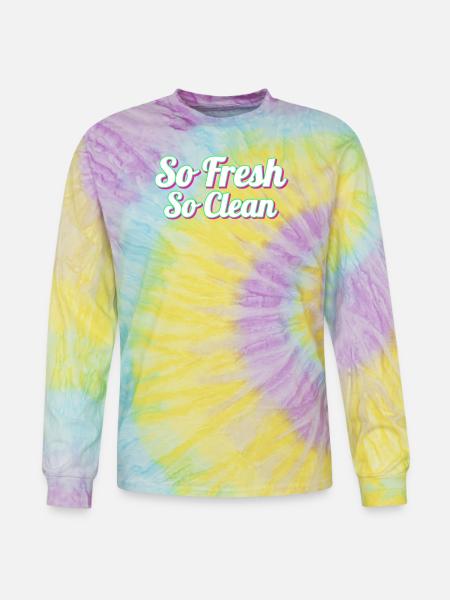 So Fresh So Clean - Tie Dye Long Sleeve T-shirt - mystique