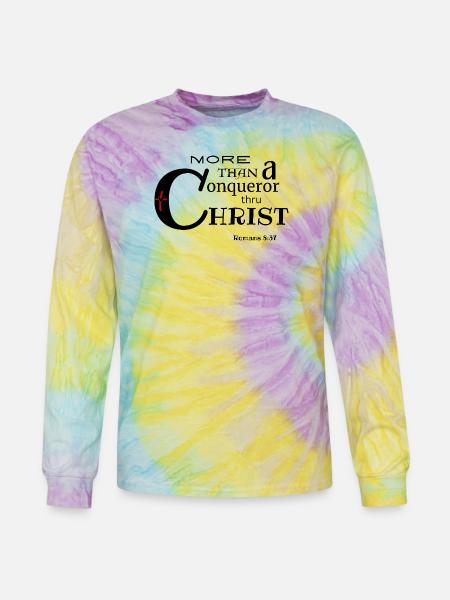 OVERCOMER - Tie Dye Long Sleeve T-shirt - mystique