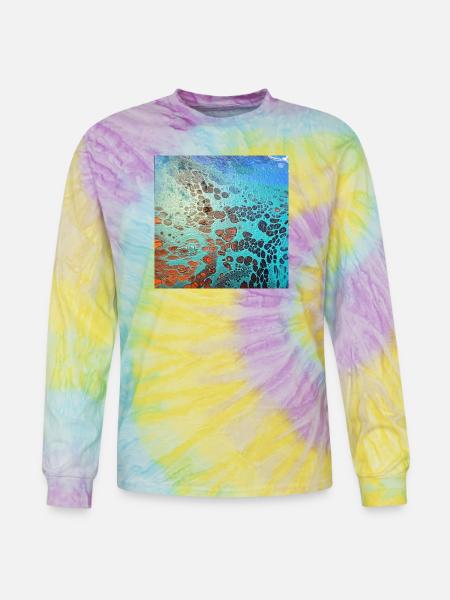 Aqua Cell Burst - Tie Dye Long Sleeve T-shirt - mystique