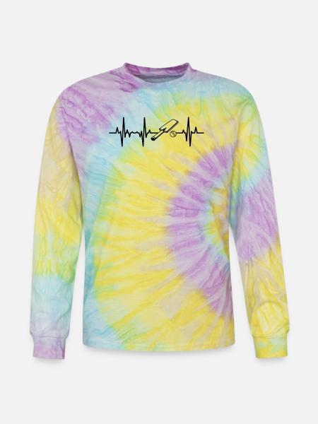 Cricket ECG Heartline - Tie Dye Long Sleeve T-shirt - mystique