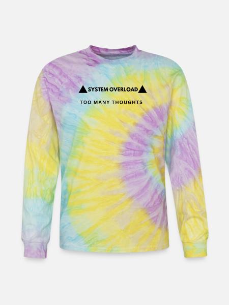 System Overload Aesthetic Streetwear - Tie Dye Long Sleeve T-shirt - mystique