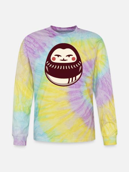 Daruma Doll - Tie Dye Long Sleeve T-shirt - mystique