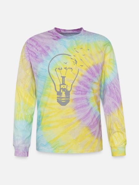 Broken Light - Tie Dye Long Sleeve T-shirt - mystique