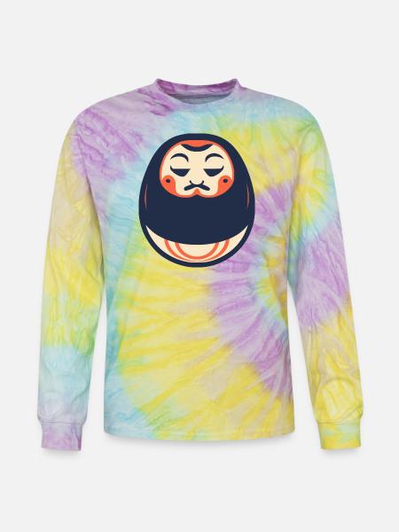 Daruma Doll - Tie Dye Long Sleeve T-shirt - mystique