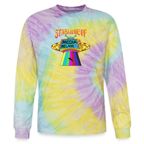 Stream Me Up | Streaming TV UFO - Color - Tie Dye Long Sleeve T-shirt