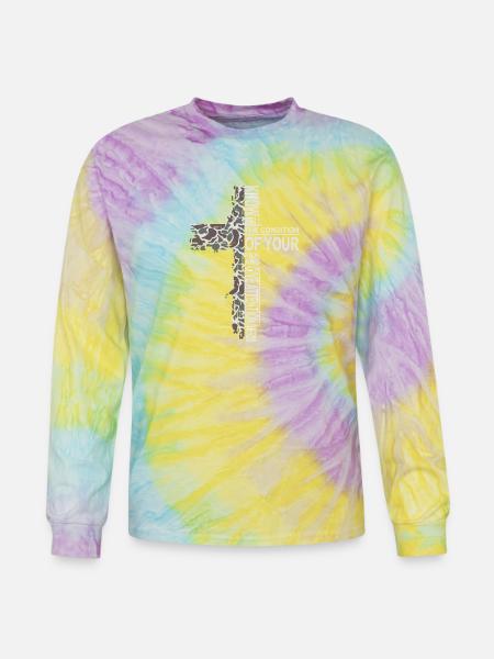 Camo Cross - Tie Dye Long Sleeve T-shirt - mystique