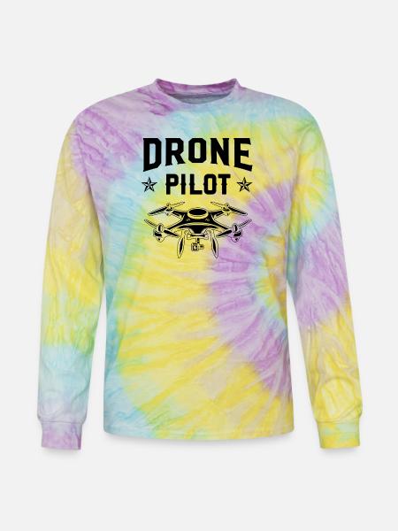 Drone Pilot - Tie Dye Long Sleeve T-shirt - mystique