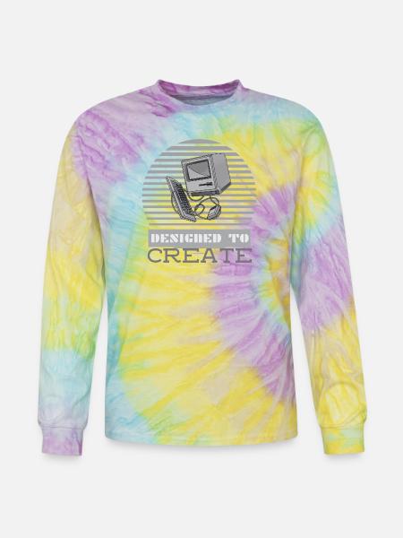 Designed To Create - Tie Dye Long Sleeve T-shirt - mystique