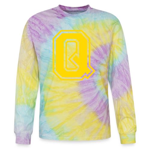 Letter Q – Capital Athletic Alphabet Monogram - Tie Dye Long Sleeve T-shirt