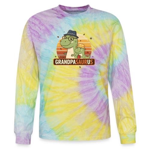 GrandpaSaurus Sunset Duo - Tie Dye Long Sleeve T-shirt