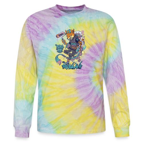 Kitsune Street Rebel - Tie Dye Long Sleeve T-shirt