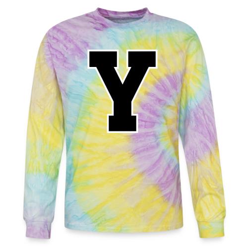 Varsity Letter Y Collegiate Alphabet Art - Tie Dye Long Sleeve T-shirt