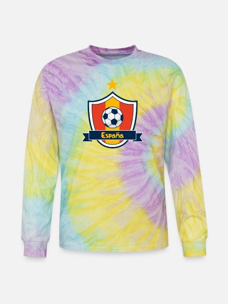 Escudo España - Tie Dye Long Sleeve T-shirt - mystique