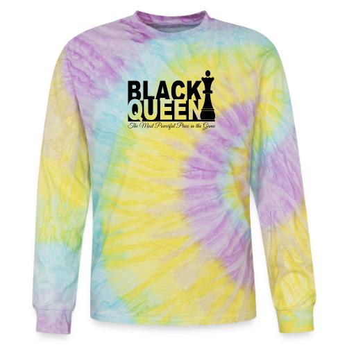 Black Queen Most Powerful Piece in the Game Tees - Tie Dye Long Sleeve T-shirt