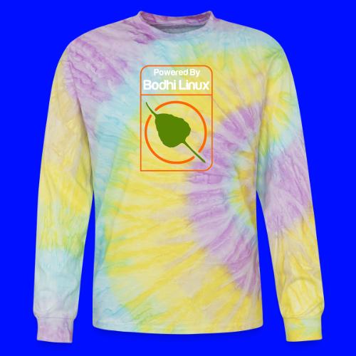Powered by Bodhi Linux - Tie Dye Long Sleeve T-shirt
